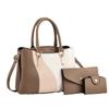 Women's Bag Three Sets of New Color Contrast Handbag Large Capacity Mother Fashion Women's Bag Foreign Crossbody Bag Women's Shoulder Bag