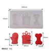 1-20PCSChristmas Gift Box Silicone Mold DIY Scented Candle Chocolate Fondant Cake Baking Mold for Gloves Bones Crafting Supplies