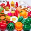 DIY Fruit Cutting Toys Vegetables Fruits And Vegetables Parent-Child Simulation Kitchen Food Children's Birthday Gifts