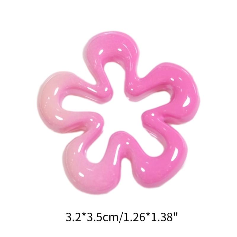 DIY Elegant Hollow Flower Pendant Hollow Flower Jewelry Making Accessories Resin Material for Jewelry Necklace Making