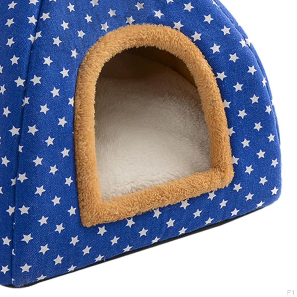 Cat House Pet Tent, Cave Bed, Autumn Winter Inner Cushion Mongolian Yurt Indoor Kennel Dog Bed