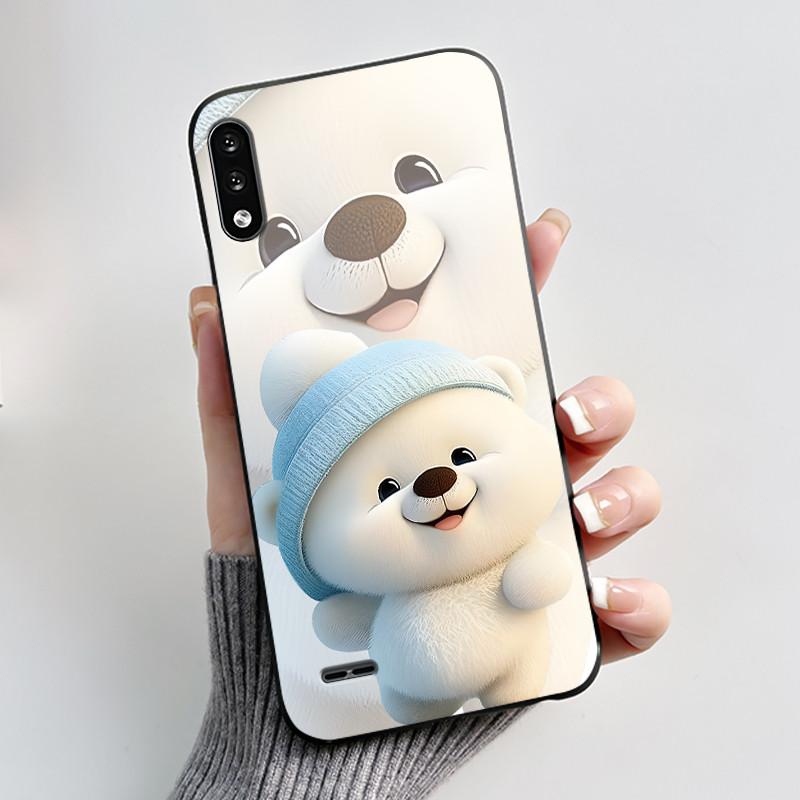 Für LG K22 2020 Handyhülle Rückseite Luxus Niedlich Liebesherz Hase Lustig Weiches Silikon TPU Hülle Fundas Für LGK22 K 22 Gehäuse