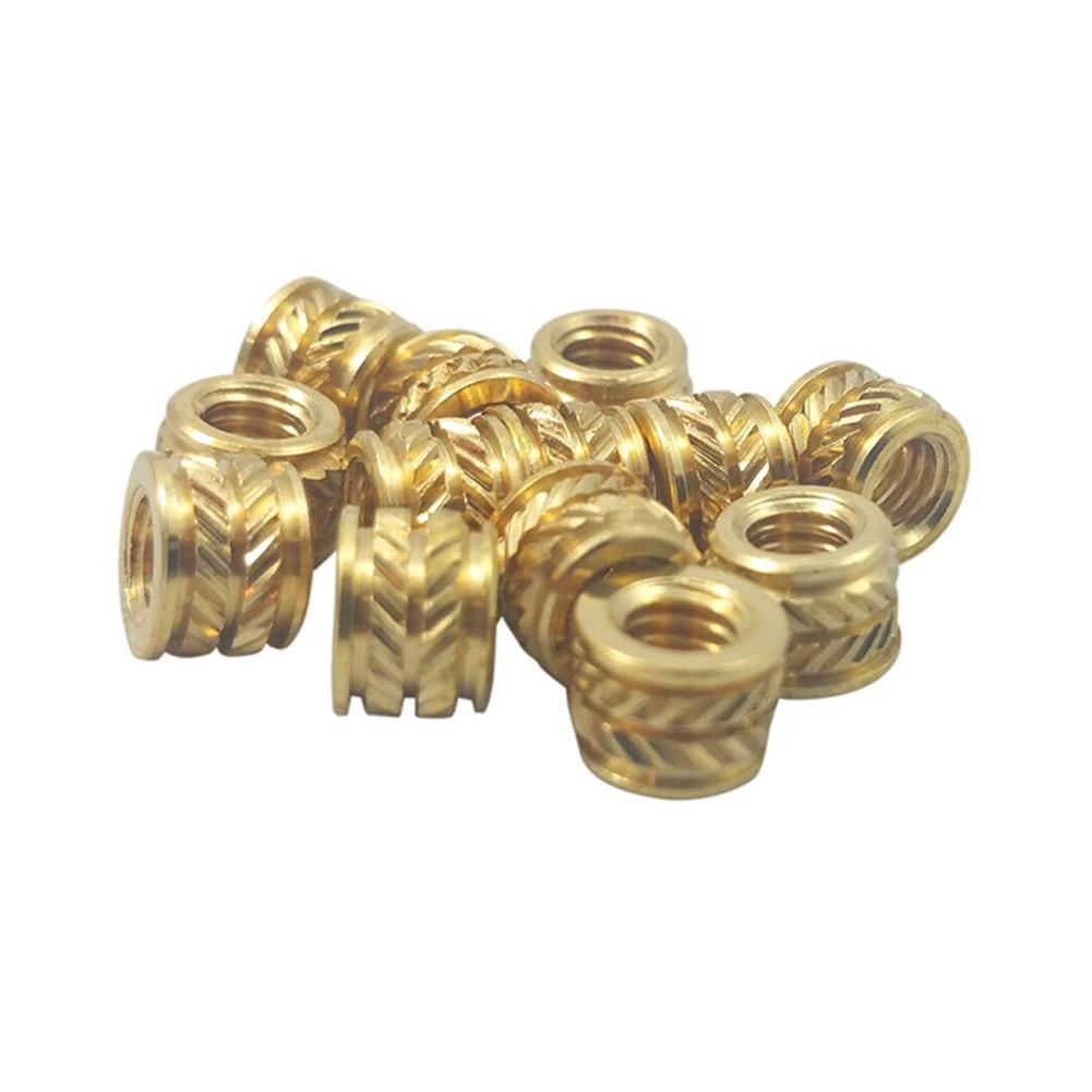 50pcs #6 32 6-32 6 Brass Threaded Heat Set Rts for 3D Printing Screws Metal