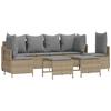 VidaXL Garden Furniture Set with Cushions 5 Pcs Beige Wicker, Outdoor Sofa Set, Garden Lounge Set, Set 3261548