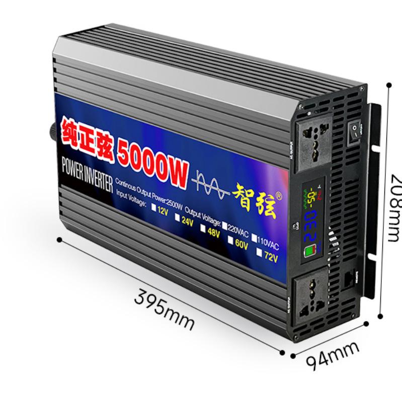 Zhi Xian Universal Pure Sine Wave Inverter: 12V/24V/48V/60V to 220V High Power