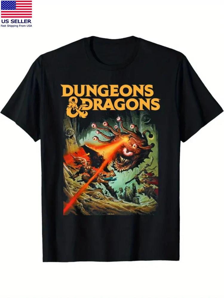 Fantasy RPG Monster Battle Shirt, Eye Beast Graphic Tee, Adventure T-Shirt Unisex T-Shirt M