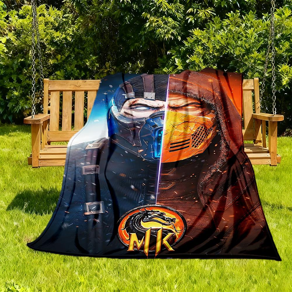 1PC Mortal Kombat Outdoor Blanket Lightweight Flannel, Soft & Warm, All-Season, Outdoor, Camping, Living Room, Office, L1106085
