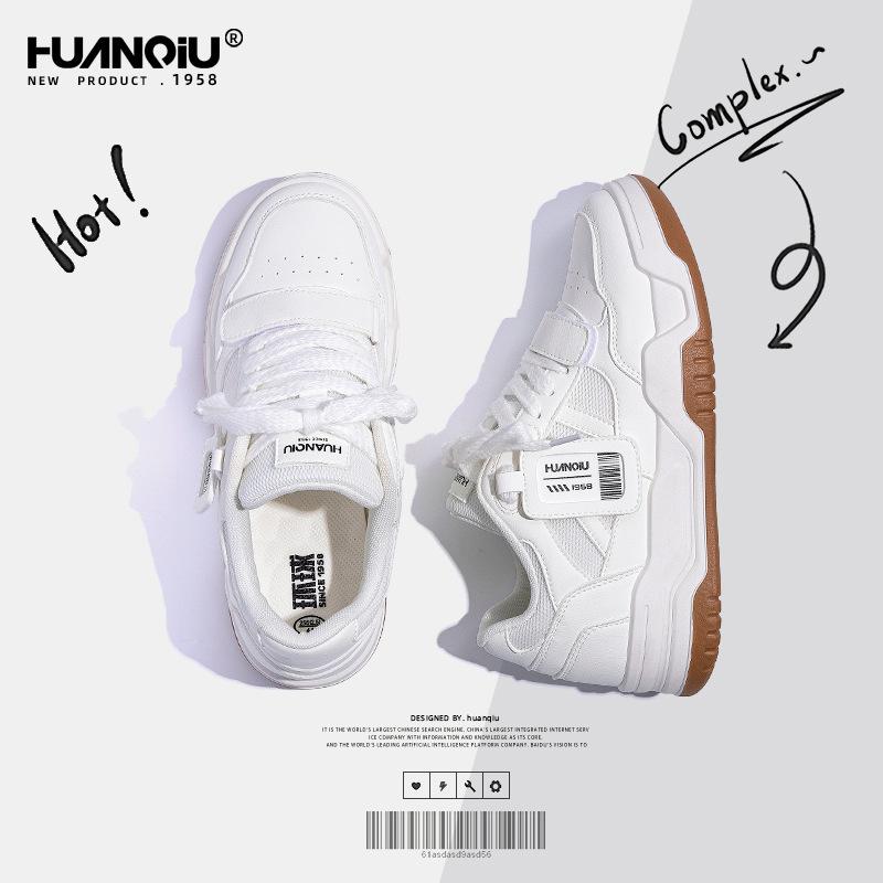 Global Heightening Little White Shoes Men's Shoes ZHQ68366G Summer Breathable New Casual Sports Board Shoes Men's