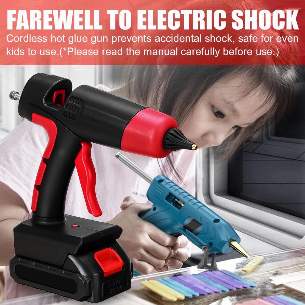Rechargeable Cordless Hot Melt Glue Gun Li-ion Battery For 11mm Glue Stick Home DIY Repair Tool For Battery 1000W