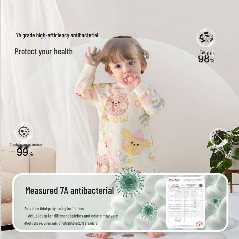 Unisex Pure Cotton Long-Sleeve Baby Romper 66