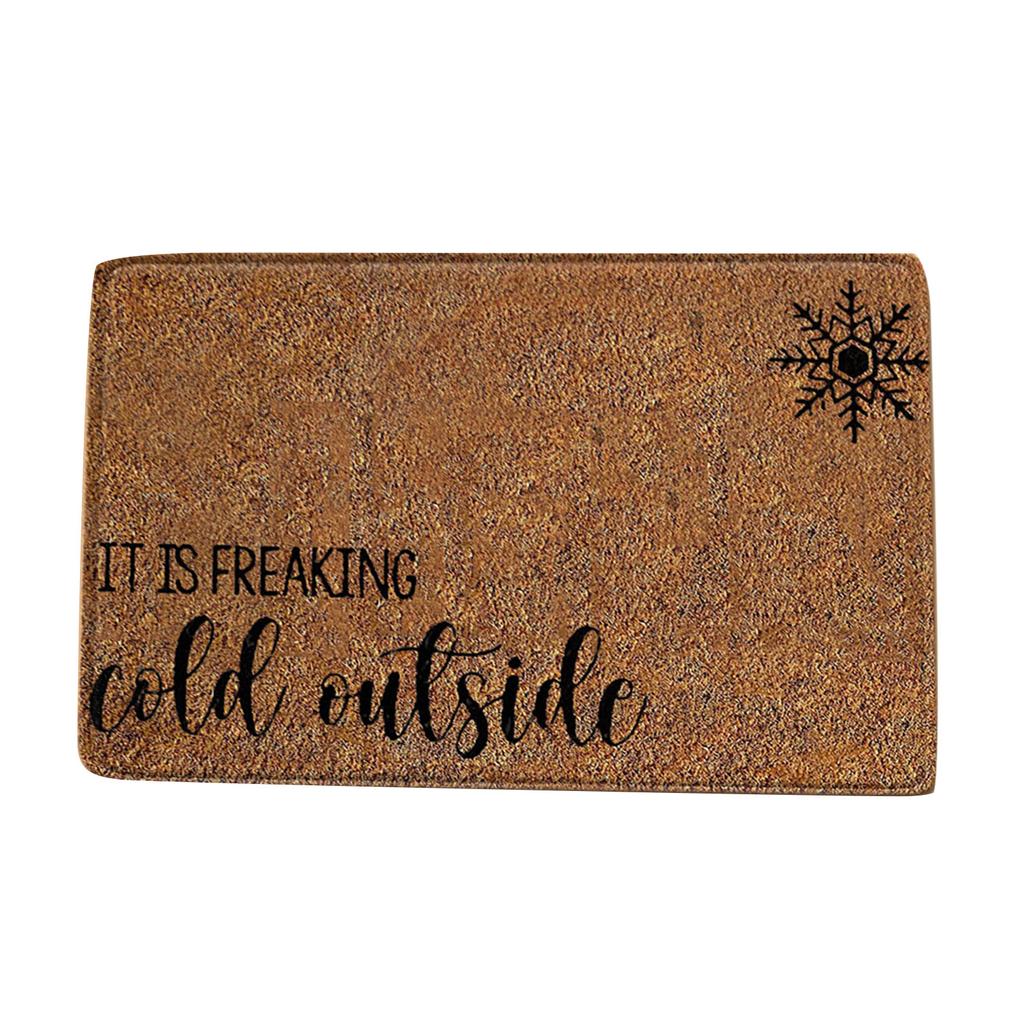 Christmas Festival Decoration Front Door Carpet Indoor Outdoor Anti-Skid Mat