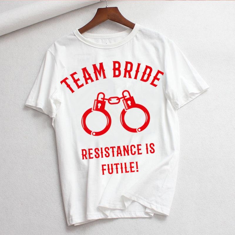 Bride Letter Wedding Bride To Be Bridal Hen Bachelorette Party Wedding Decoration Bridesmaid Women T Shirt Harajuku Korean