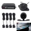 Universelle 4 Stück Einparksensoren mit LCD-Videoanzeige Radar Rückfahrkamera Smart Auto Rückwärts Einparkhilfe System