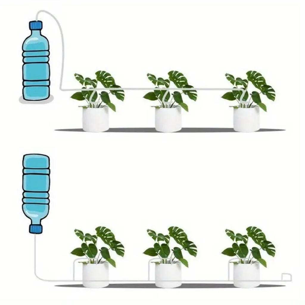 Gewächshaus Garten Tropfbewässerung Regulierventil Topfpflanzen Bewässerungsgerät Set Schlauch Bewässerung Sparen Mikro Tropfer