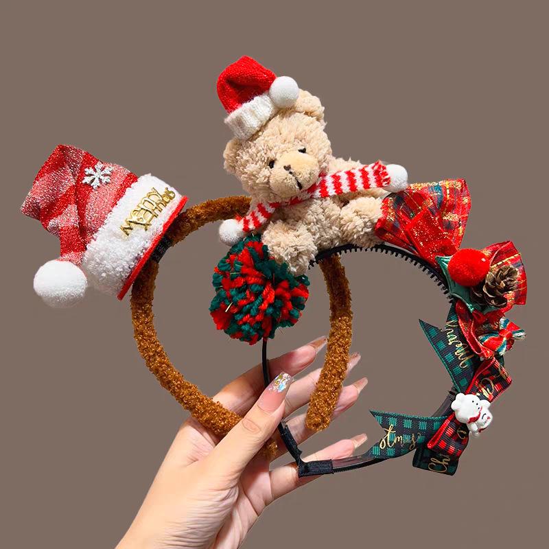 Children's Christmas Reindeer Headband - Cute Holiday Hair Accessory for Photos