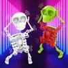 Plastic 3D Print Shaking Skull Doll Dancing Skull Spring Clockwork Toy  Kids Toddlers