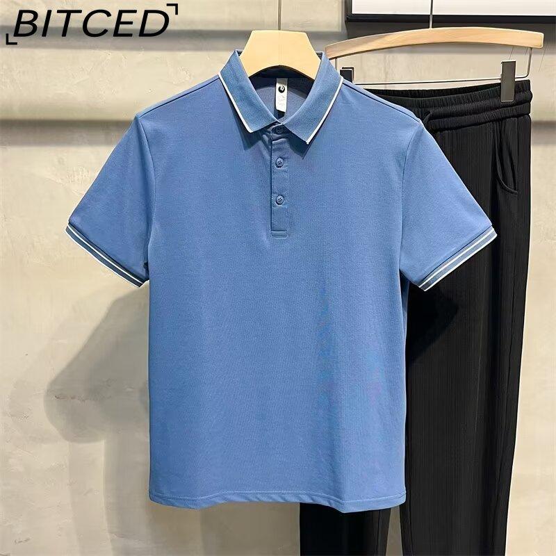 BITCED Cotton Short Sleeve T-shirt Men's Fashion Loose Half Sleeve Shirt Printed Compassionate Shirt