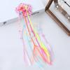 6pcs Kids Girl Candy Color  Wig Braid Hair Claw Princes Cute Butterfly Bow Heart Style Hair Clip Children Haid Styling Headwear