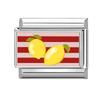Creative Fruits Series Grape Cherry Lemon Coconut Orange Italian Charm Link Fit 9MM Stainless Steel Jewelry DIY Making Bracelet
