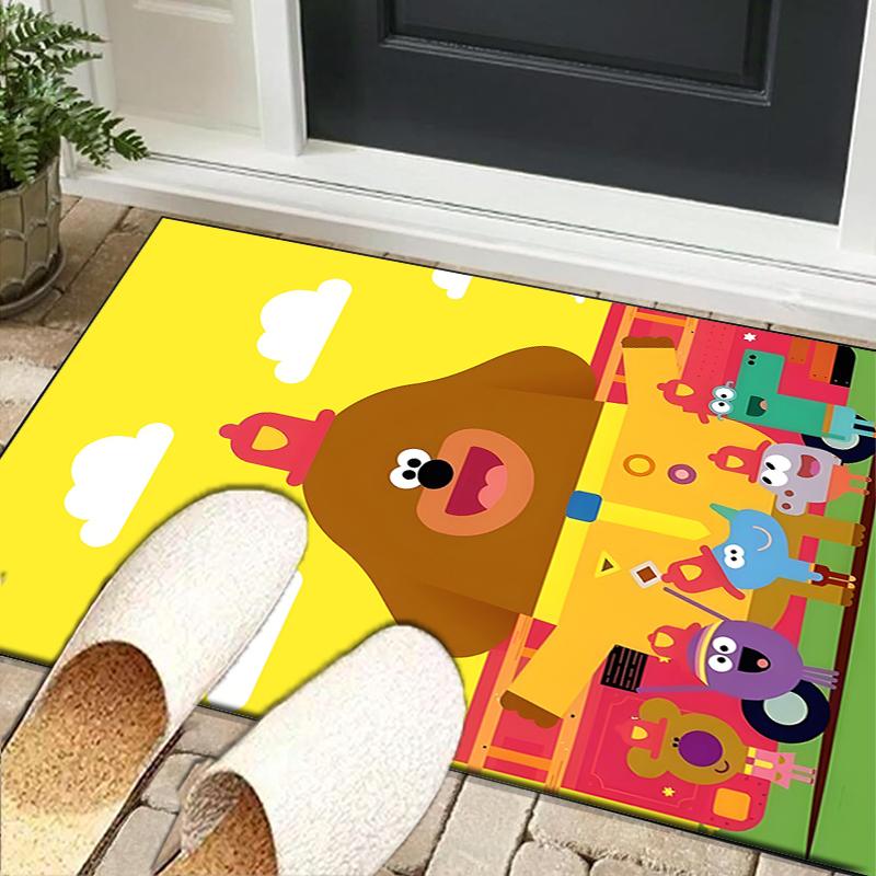 Cute Du-ggee Adventure Office Rug Chair Mat, Game Carpet, Suitable for Front Door, Bedroom, Living Room, Desk, Holiday Gift