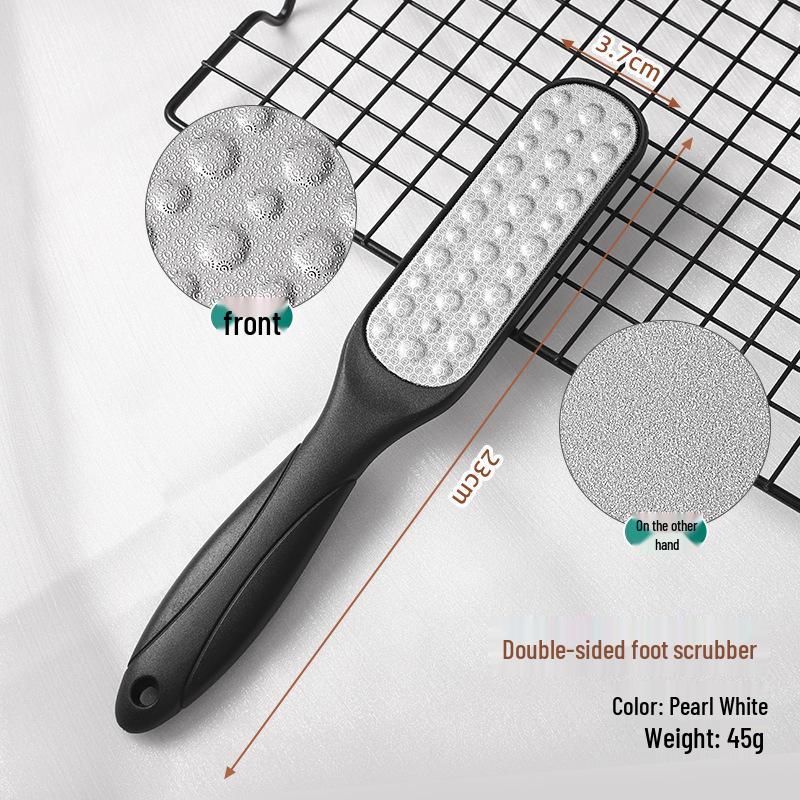 Double-Sided Stainless Steel Foot File for Pedicure - Removes Dead Skin and Calluses, Polishes, and Smooths Heels and Soles.