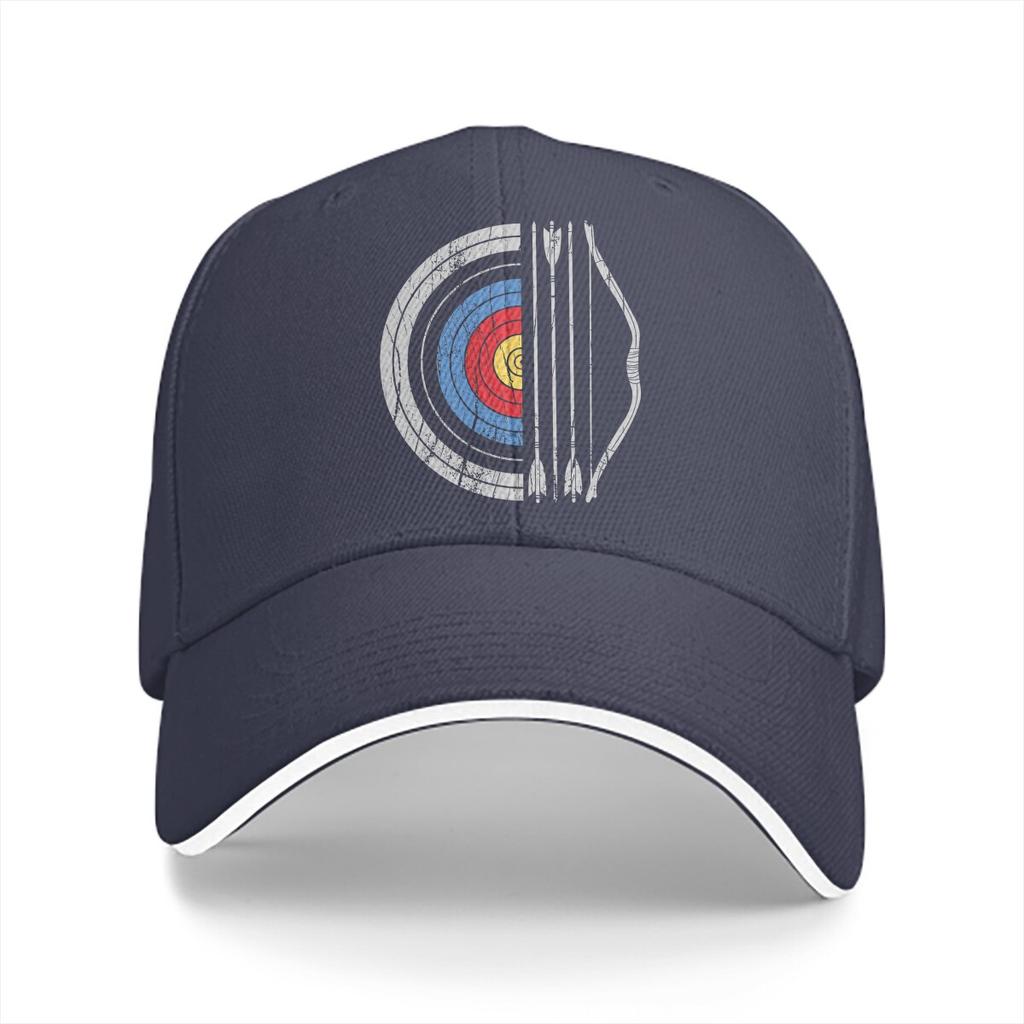 Archery Lover Multicolor Hat Peaked Unisexs Cap Archery Target Bow And Arrow Archer Personalized Visor Protection Hats