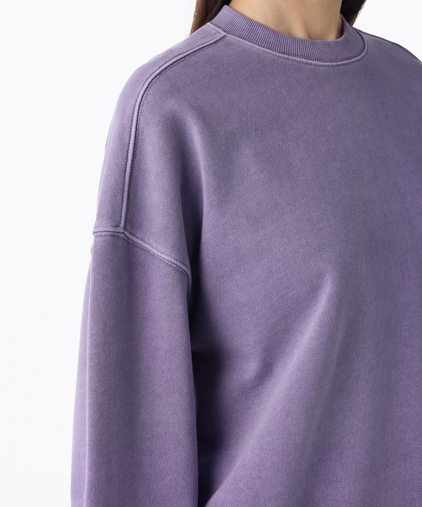 MUSINSA STANDARD WOMAN Pigment Oversized Sweatshirt [Purple Grey]