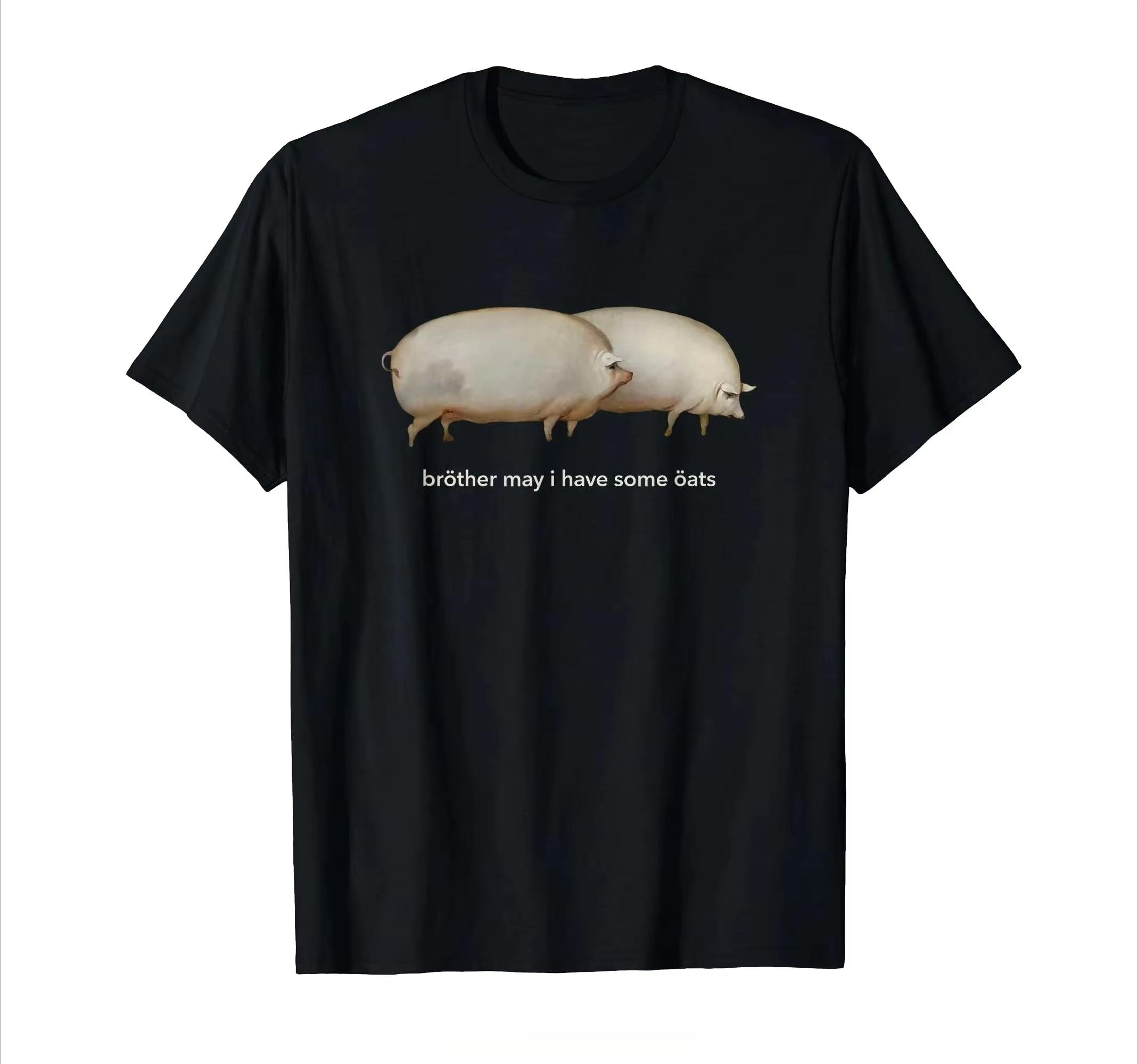 

Brother May I Have Some Oats Classic Dank Meme Pair of Pigs T-Shirt Funny Fashion Tshirt Men T Shirt Tees Funny Clothes - Men... S разноцветный