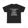 Humorous Tech Support Tee Unisex for Family Information Technology Tech Lovers Casual Oneck Wear Birthday Present Loose Tops