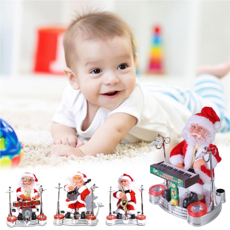 Kids&Adults Plastic Toy Kids Game Electric for Play the Instruments Santa Claus for Creative Supplies for Kids/Adults