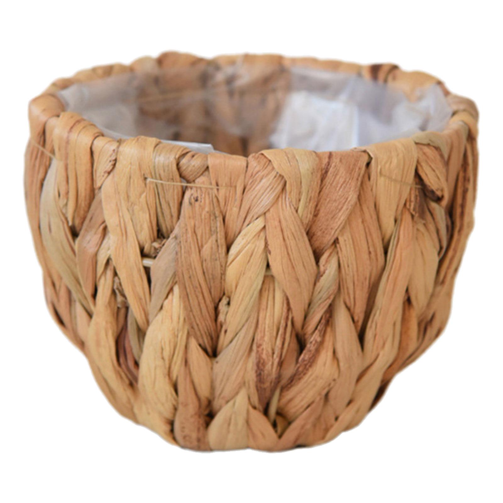 

Декоративная подставка для растений Балконные цветочные горшки с пластиковой подкладкой Водонепроницаемый вкладыш Корзина-кашпо для дома и улицы S