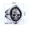 3D Skull Reaper Stainless Steel Gothic Motorcycle Ring