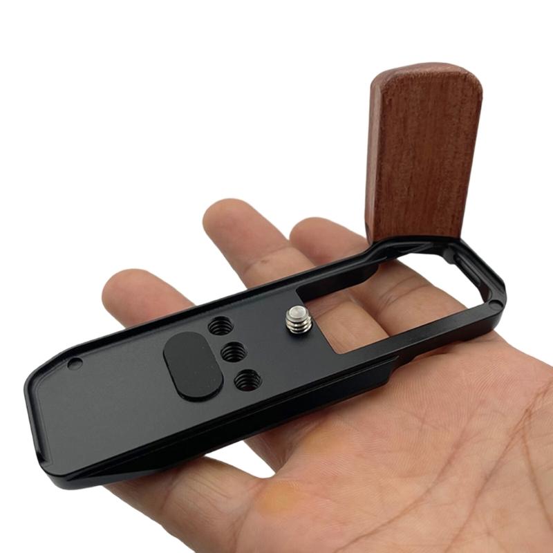 Camera Hand Grip With Wooden Handle Arca Swisses Mount Tripods Compatibility for XM5 Easy Battery Access