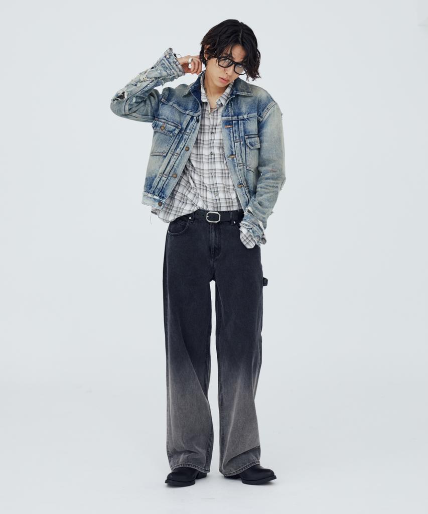 Modenaleudeo Flow Carpenter Wide Denim (Black)