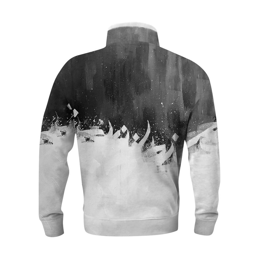 Das Herren-Sweatshirt mit Stehkragen im Frühling und Herbst ist ein Outdoor-Freizeitpullover