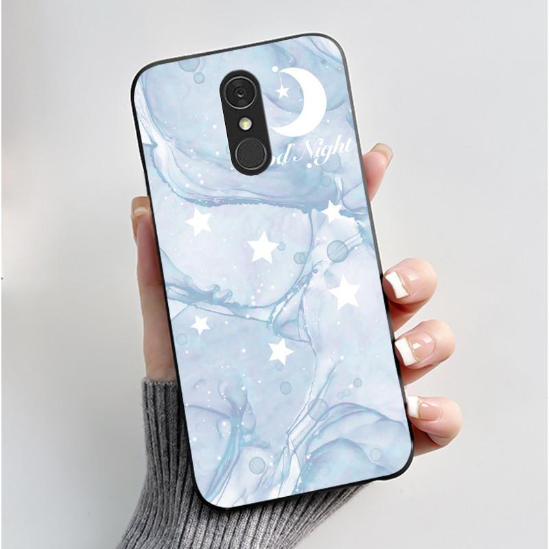 Casing For LG Q7 Plus Q7+ Q7a LM-Q610 Q725L Q725K Q725S Soft Case Aesthetic Cute Cat Cartoon Phone Back Cover Shockproof Bumper