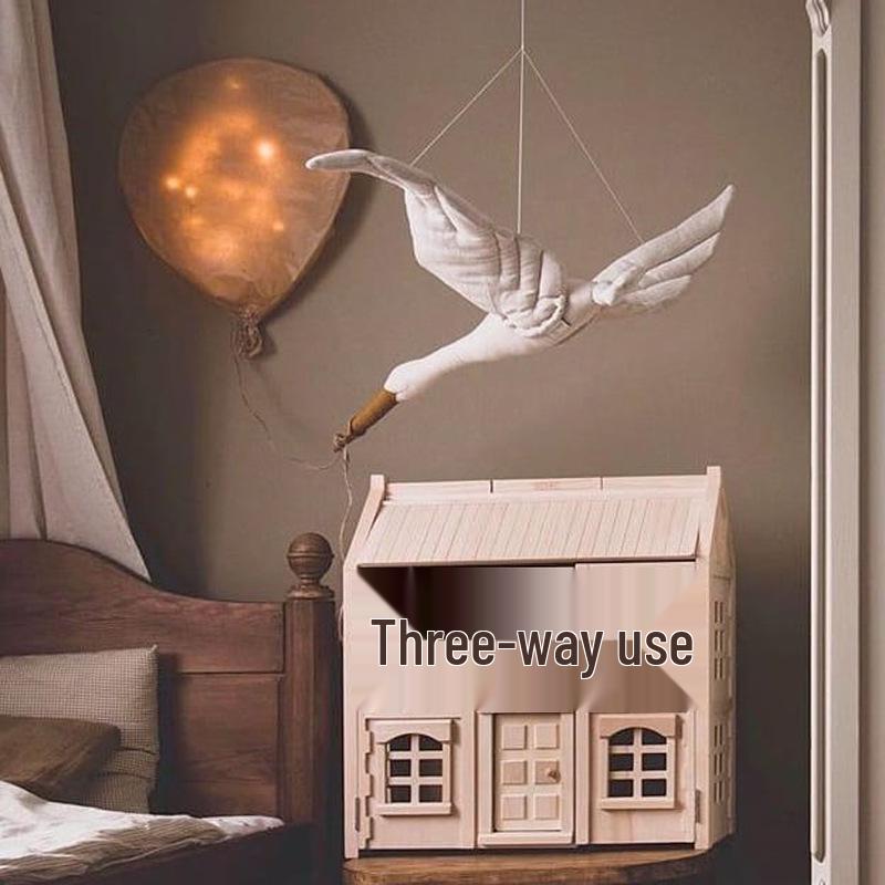 

Новая подвеска «Белый лебедь»: Кукла Гусь в скандинавском стиле для украшения детской комнаты.