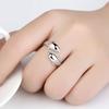 Yin Taifei Double Dolphin Silver Ring: Thai-Inspired, Adjustable, Stylish & Artistic Gift for Women