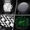 OLEVS Men's Silver Quartz Wristwatch Calendar Waterproof Stainless Steel Stylish