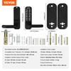 Mechanical Keyless Entry Door Lock, 14 Digit Keypad, Embedded Outdoor Gate Door Locks Set with Keypad and Handle, Water-proof Zinc Alloy, Easy to