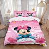 Minnie Mouse Valentine'S Day Print 3Pcs Bedding Setduvet Cover With 2 Bedropillowcase Home Birthday Gift