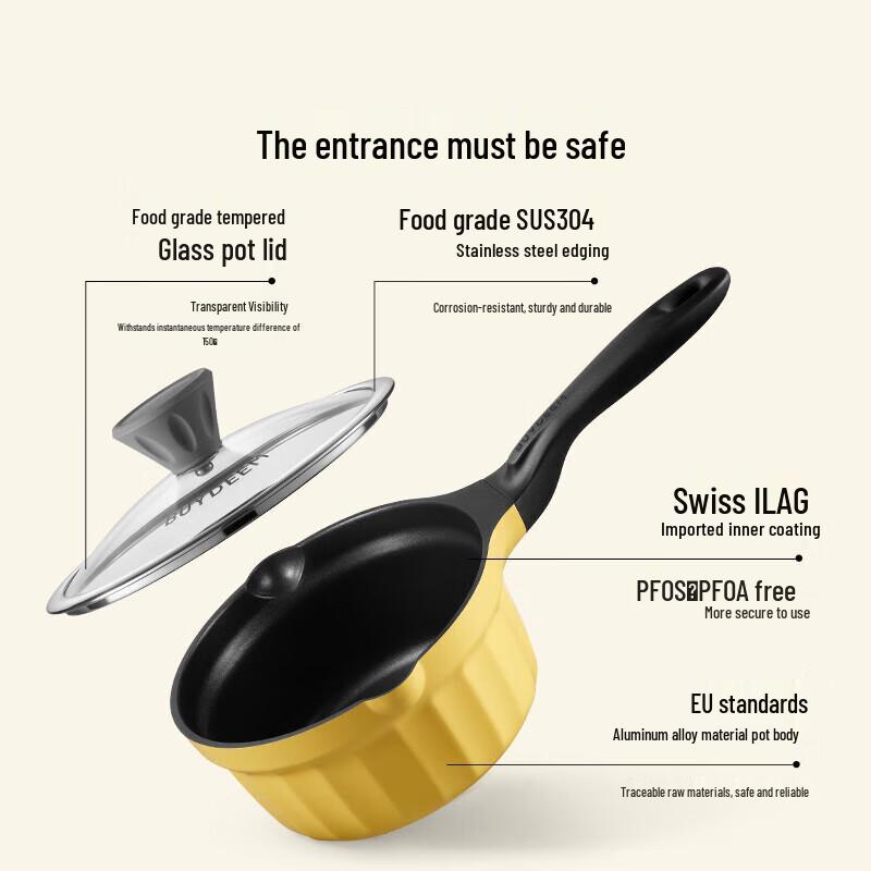 Buydeem 20cm Non-stick Milk Pot