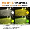 HID shop fog lamp LED H3 2 color switching white