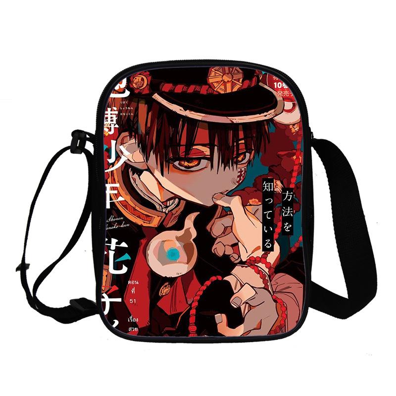 Ground bound teenager Hua Zijun animation peripheral messenger bag, primary and secondary school student schoolbag 3D full color printing double