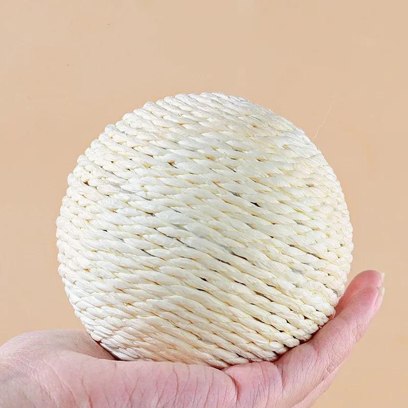 Neues Katzenspielzeug Super Großer Sisalball Papierseilball Bissspielzeug Langlebig Kratz-Biss-Langeweile Vertreiben Katzenspielball