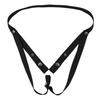 Male chastity lock accessory CB lock anti-escape waist restraint chastity lock fixed band with elastic adjustable straps