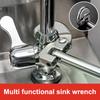 180 Degree Rotating Adjustable Basin Spanner For Carbon Steel Tap Nut Spanner Universal Sink Plumbing Repair Hand Tool