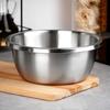Thermal Steel Kitchen Bowl for Serving Dishes and Salads 24 cm 2.8 L