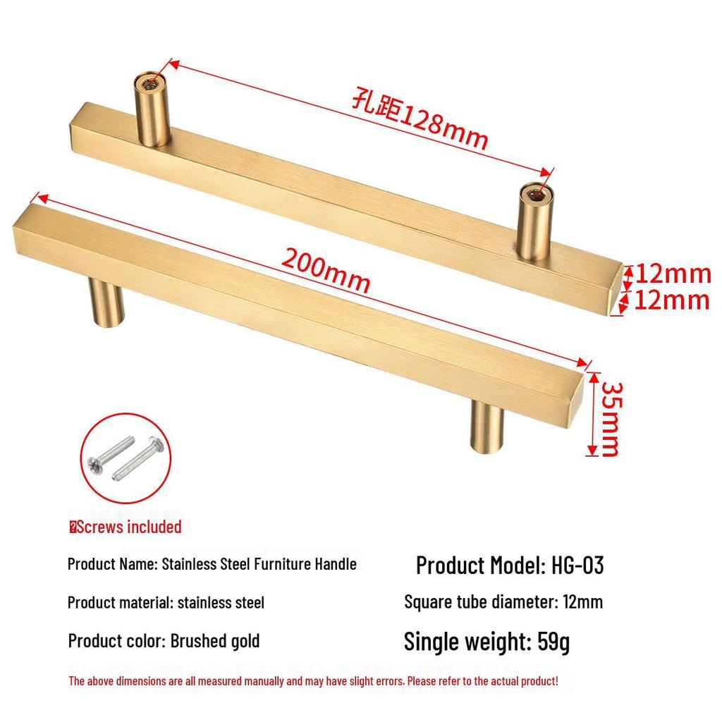 Modern Simple Stainless Steel Kitchen Cabinet & Wardrobe Handle for Doors and Drawers