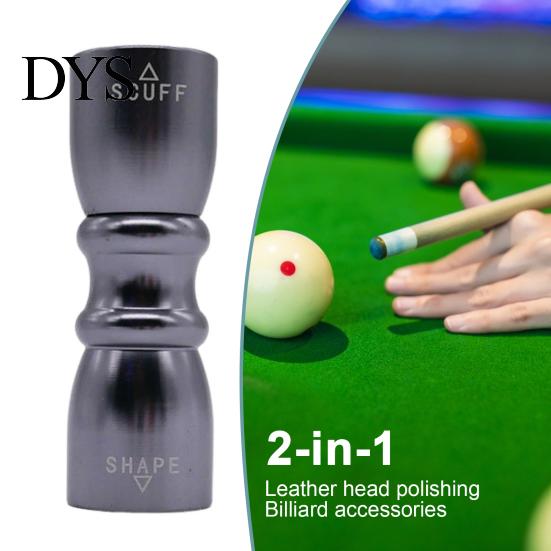 Snooker Pool Cue Tip Tool Aluminum Alloy 3-in-1 Billiard Stick Powder Applicator Metal Scuffer Shaper Aerator Repair Accessories Roughing